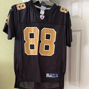 Reebok Black and Gold Kids Jersey